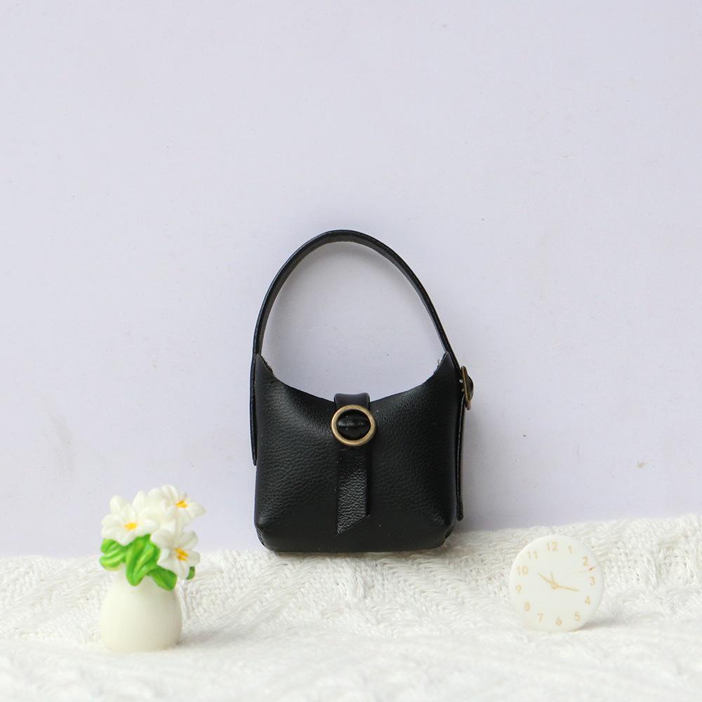 Original Doll Clothes Leather Crossbody Bag - Decorative Handbag with Long-Legged KT Design