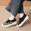 Fashion CRLAYDK Weave Loafers for Women Comfortable Slip On Work Flats Casual Walking Breathable Ladies Mom Shoes Travel Sneakers