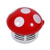 Cute   Mushroom Shape Desktop Keyboard Corner Dust Vacuum Clner Sweeper New (Red)