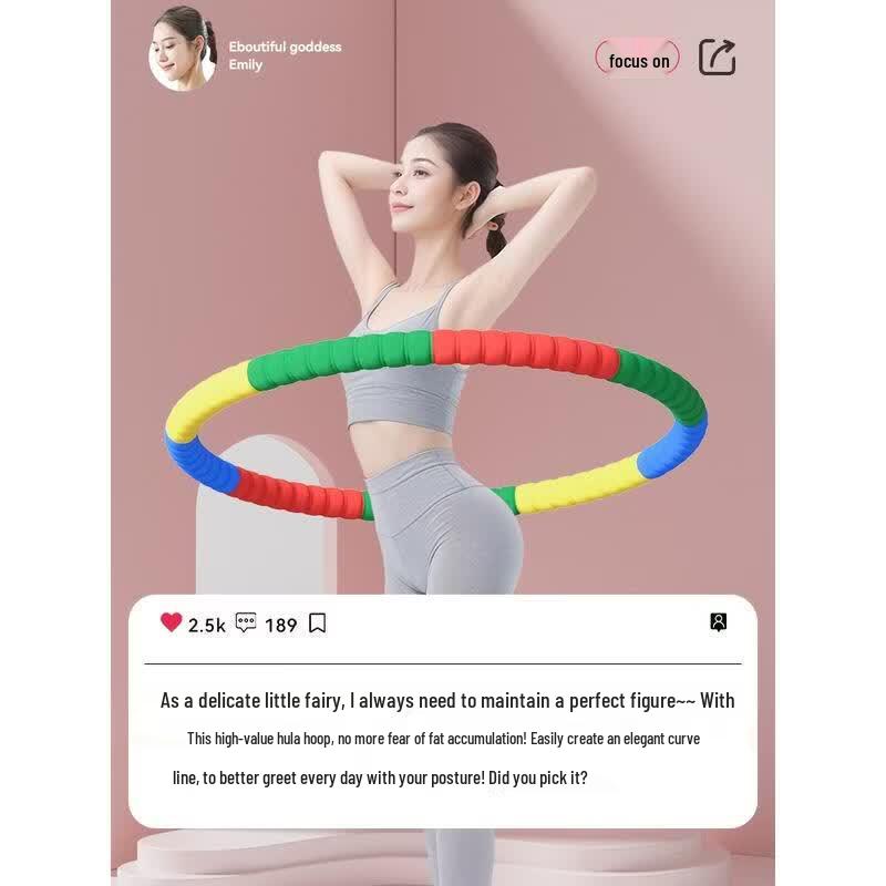HANDUNYOU Thickened Macaron Hula Hoop