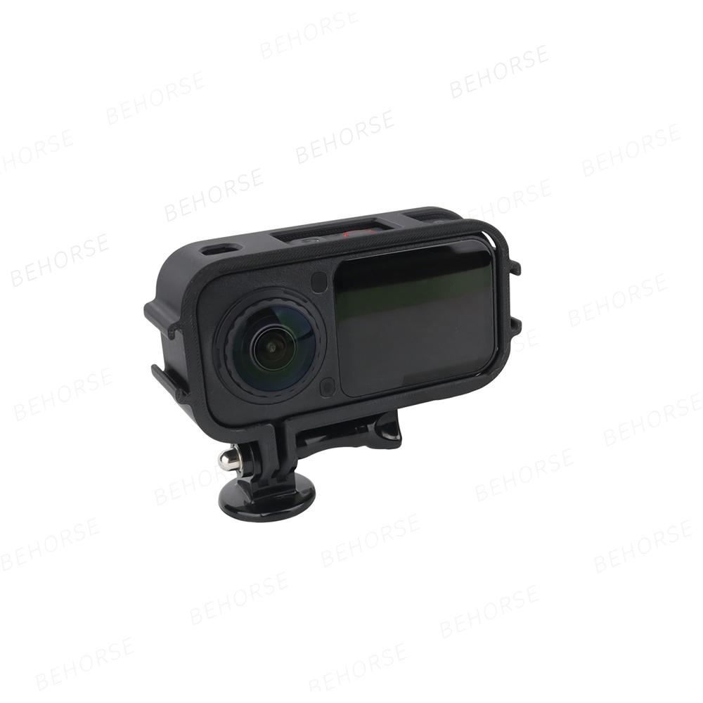Camera Expansion Frame for Insta360 X6 Protective Cage with Cold Shoe Mount Horizontal Vertical Shooting Vlog Bracket Accessory