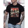 Summer Menswear Fashion Pattern Short Sleeve T-shirt Letter Pattern Printing,Casual ,Crew Neck