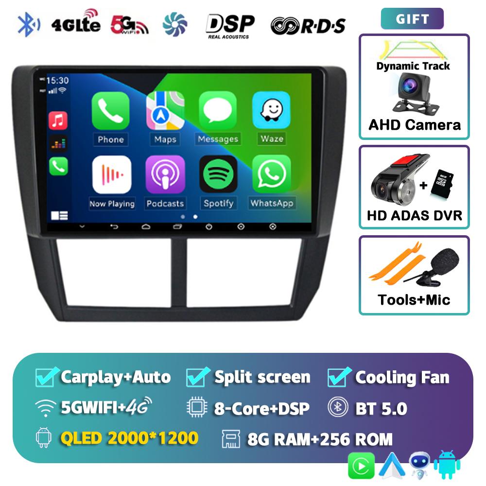 Android 14 Carplay Auto For Subaru Impreza GH GE 2007 2008 2009 2010 2011 Car Radio Multimedia Player Stereo Head Unit WiFi+4G