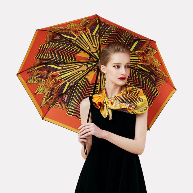 Aurora Dream Space Silk Scarf and Art Umbrella Set