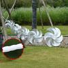 1 Set Reflektierende Windräder mit 10m Schnur Outdoor Vogelabwehr Windrad 8 Windräder Glitzerndes Gartenvogelabwehrgerät für Hof Obstgarten