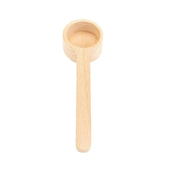 Wooden Coffee Spoon Ergonomic Short Long Handle Coffee Measuring Spoon Farmhouse Rustic Multifunctional Scoop Kitchen Gadgets