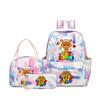 New Printed Rhythm Box Student School Bag Three-piece Casual Sprunki Backpack Crossbody Bag Pencil Bag D