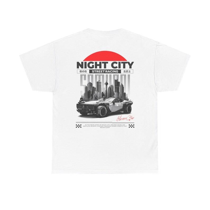 Cyberpunk Graphic T Shirt Neon Racing Car Tee Sci Fi Streetwear Men S разноцветный