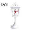 Christmas Table Decor Snow Sphere Lamp, Retro Street Lamp Design, Santa Battery Operated Snowman Tree Night Light for Bedroom, Tabletop Decorative
