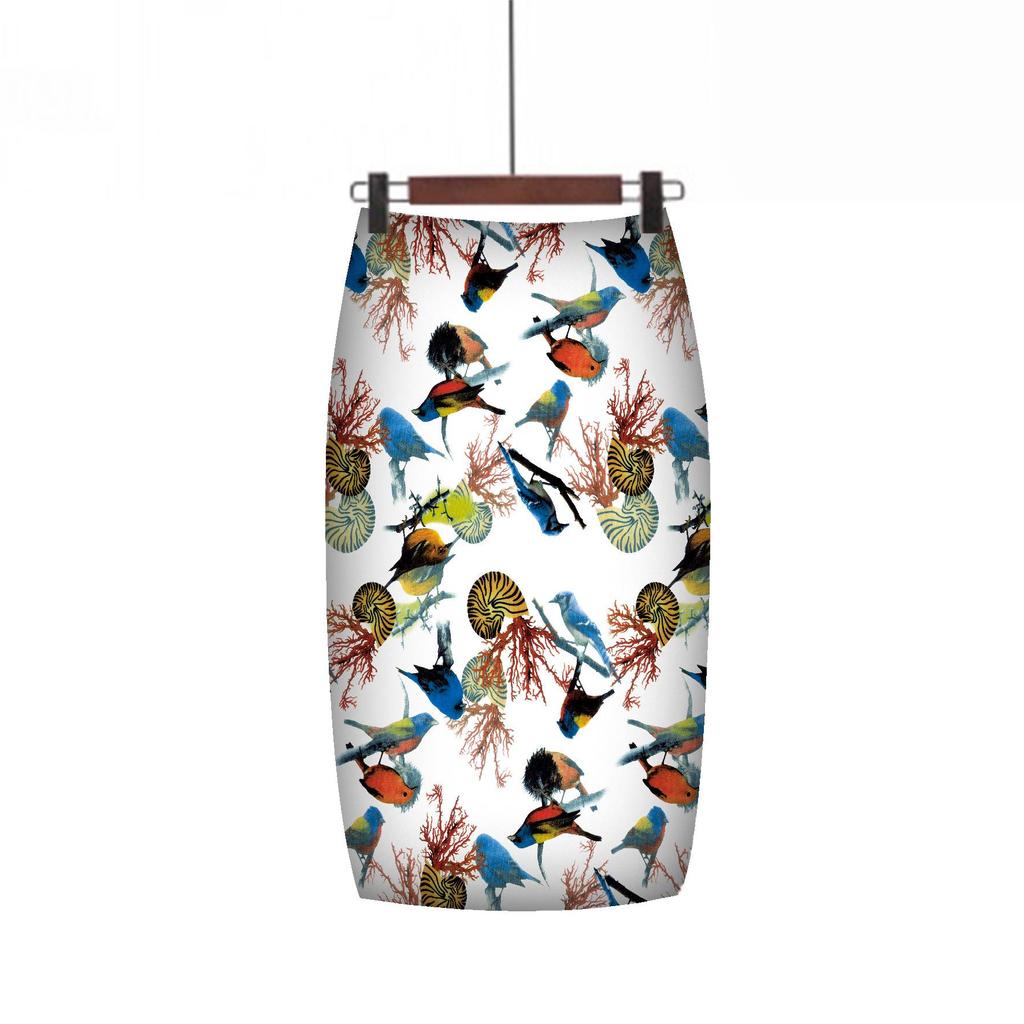 Digital Print Mid-Length Women's Skirt - Chic and Trendy