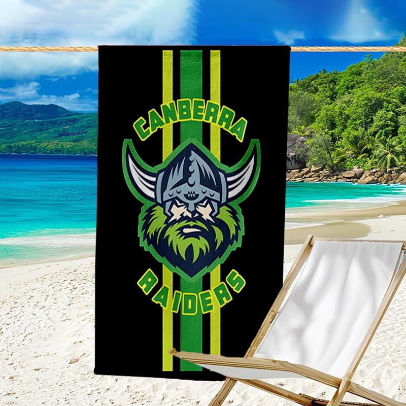 Canberra Logo Quick-Dry Microfiber Beach Towel Super Soft & Absorbent for Bath, Beach, Travel Bath Time Accessory, Fan gifts