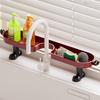 with Hook Faucet Sink Shelf Removable Sink Drying Rack Fashion Faucet Drain Organizer  Bathroom