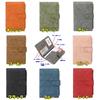 Cazycazun Passport Card SIM Card Coin Ticket Synthetic Leather Women's Multi-Function Holder, Holder, Holder, Holder, Holder, Anti-Skimming, (Blue)