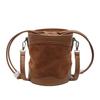 Fake Suede and PU Shoulder Bucket Bag High-quality Solid Rope Large Capacity Autumn New Style Crossbody Bag for Women