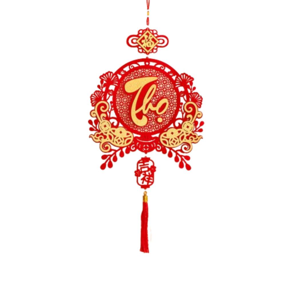 Traditional Vietnam Lucky Ornament Chinese Style Fu Character Pendants  Wedding Birthday