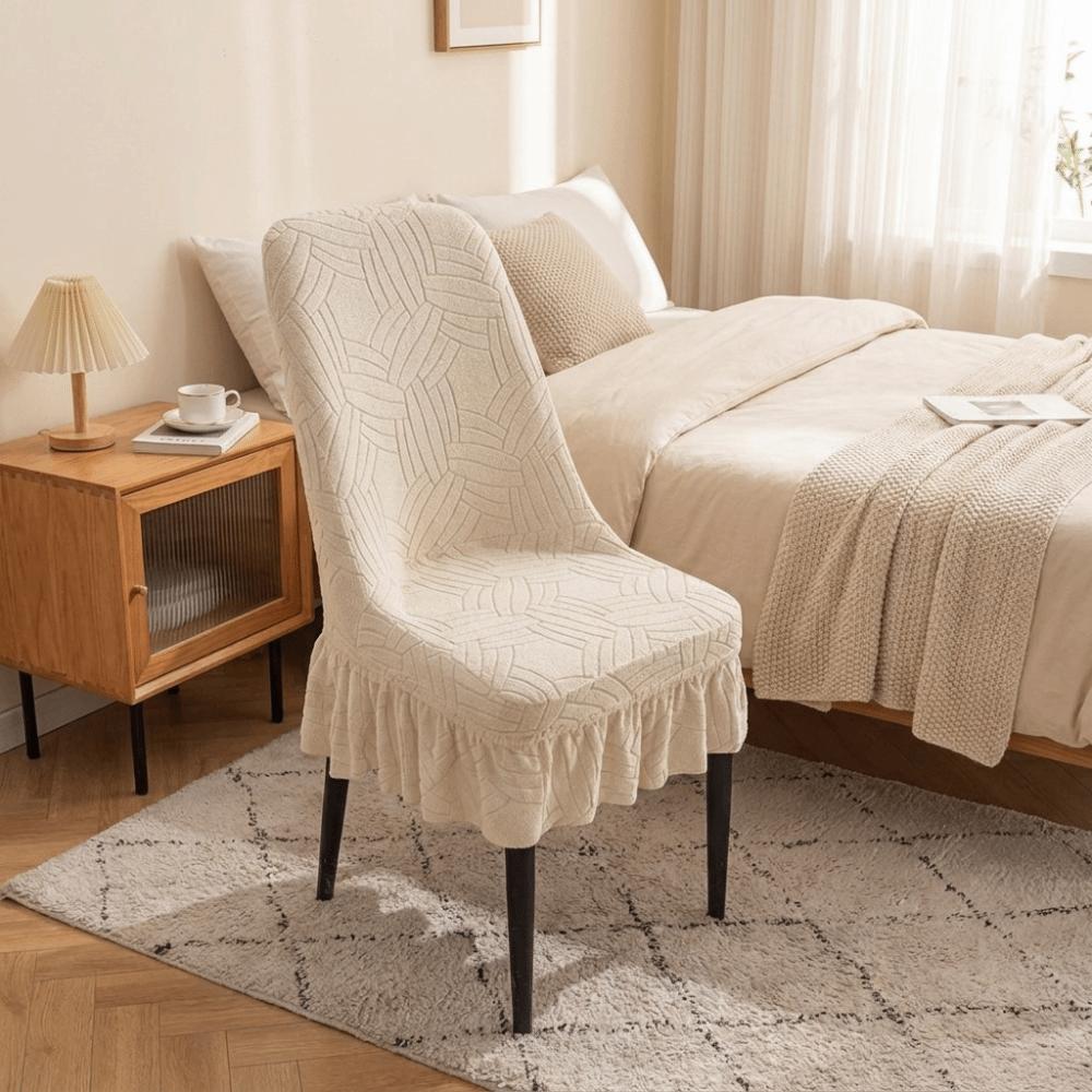 Dustproof Dining Chair Covers Elastic Stool Covers Removable Seat Protectors All Seasons