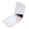 Compact LED Travel Makeup Mirror 2 Sided Magnification Rechargable Portable Handheld Small Lighted Cosmetic Mirror