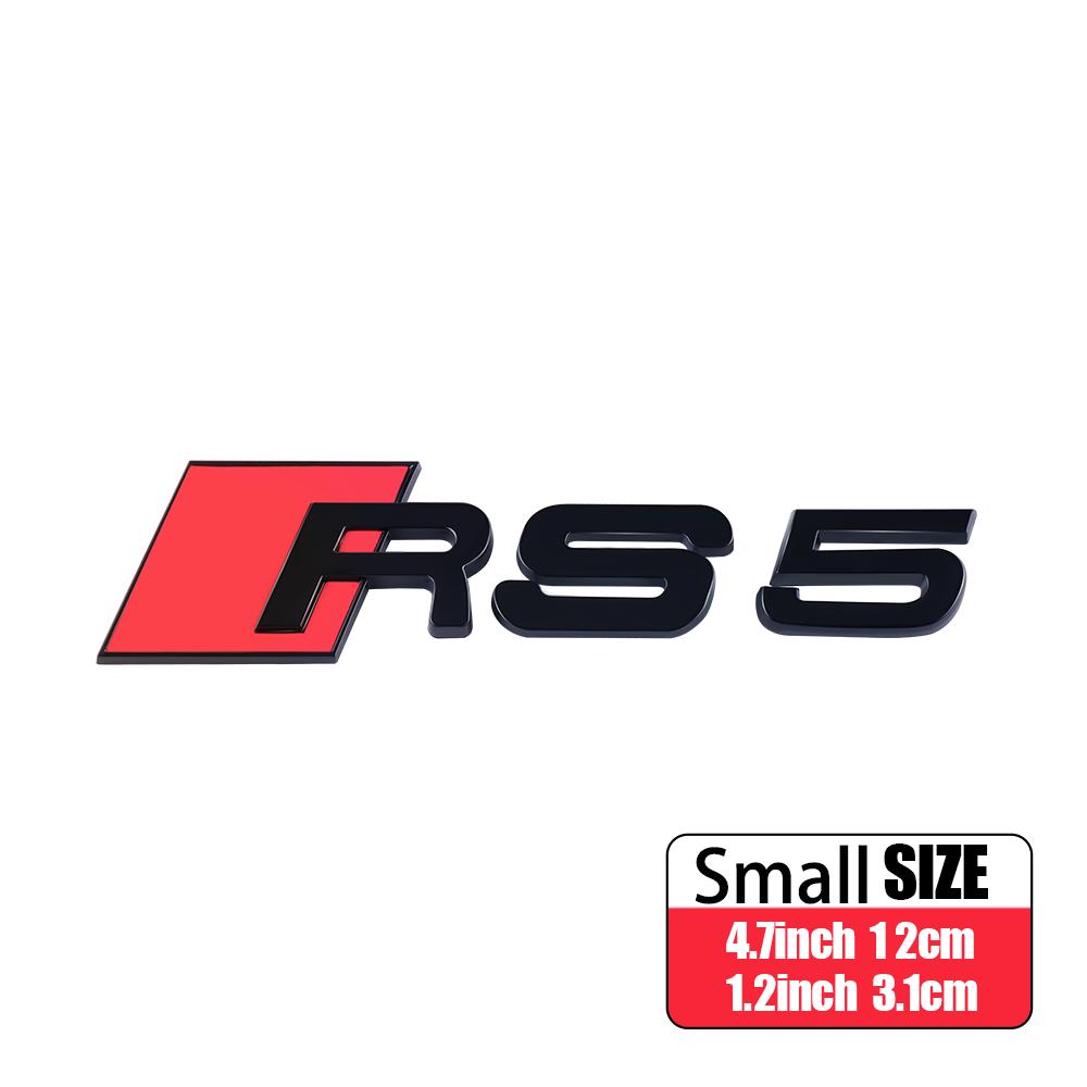 3D ABS RS3 RS4 RS5 RS6 RS7 RS8 Emblem Car Body Rear Trunk Decoration Stickers Accessories For  kcpn5 A4 A6 C7 8V B6 B7 Q7 B8 A3 8P