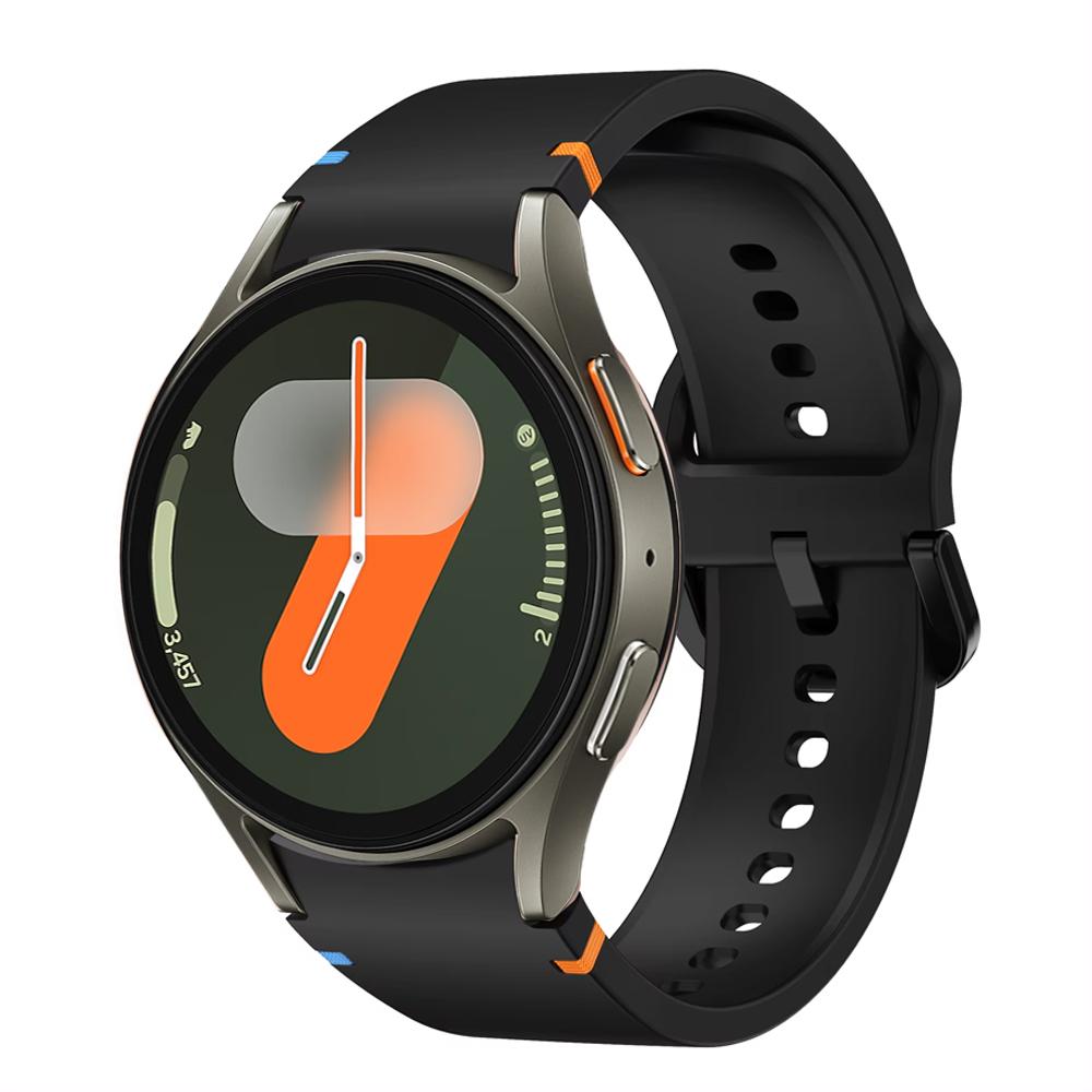 Řemínek pro Samsung Galaxy Watch 7 FE 44mm 40mm 4 6 Classic 5 Pro 45mm silikonový sportovní náramek na zápěstí Correa Galaxy Watch 7 Band