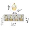 4Pcs Christmas Cupcake Decorations Indoor Hanging Christmas Tree Ornaments for