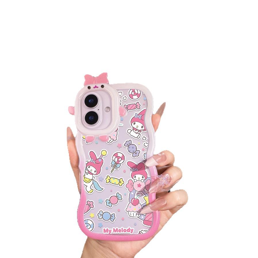 Kreslený roztomilý Sanrio kryt pro Apple 16/17/17 Pro Max
