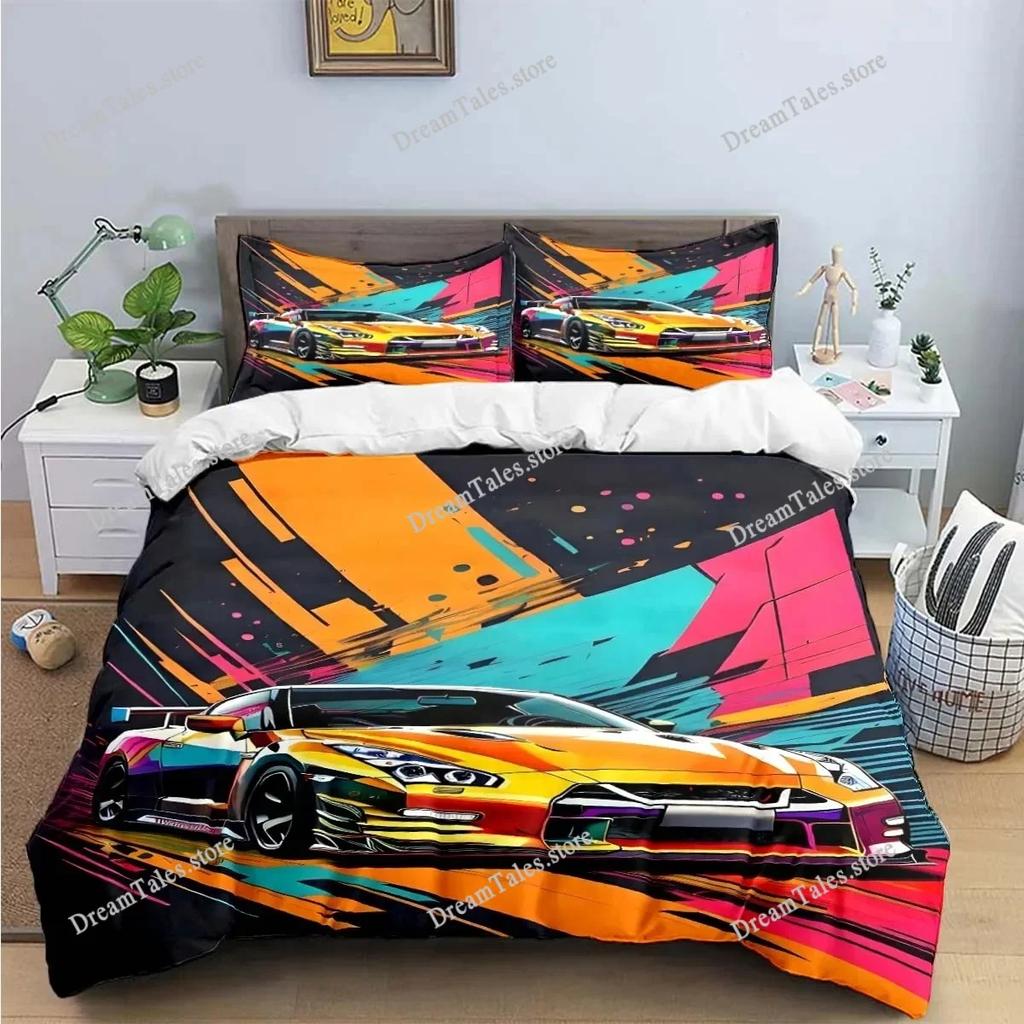 Fashion 3D Game N-NFS Car Print Bedding Sets Exquisite Bed Supplies Set Duvet Cover Bed Comforter Set Bedding Set Luxury Gift741