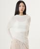 UNKNOWN PLANET Off-Shoulder Knit Top White
