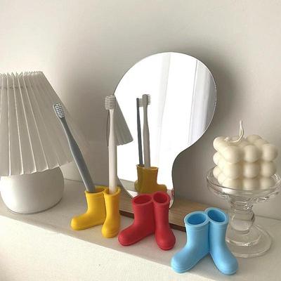 Creative Toothbrush Holder Rain Shoe Shape Storage Silicone Tooth Brush Dispenser Bathroom Organizer Accessories Tools
