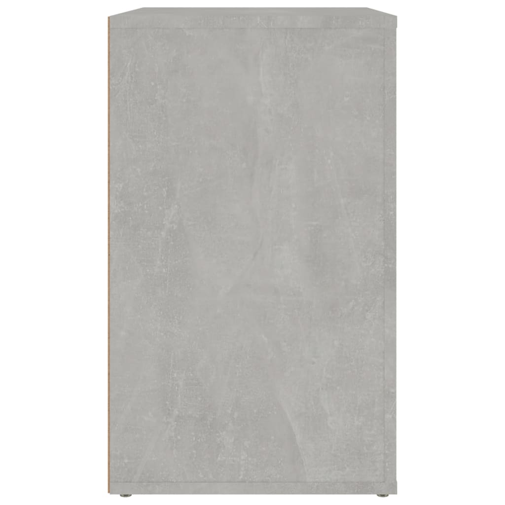Nightstand Concrete Grey 50 X 36 X 60 Cm Engineered Wood
