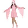 Halloween Pink Scream Cos Costume Halloween Sweet Cool Ghost Sawtooth Hooded Dress Stage Performance Suit
