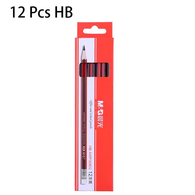 

M&G 12/36/60 Pcs HB Wooden Pencil Graphite Lead Core For Office School Student Writing Drawing Sketch Stationery Supplies Gift