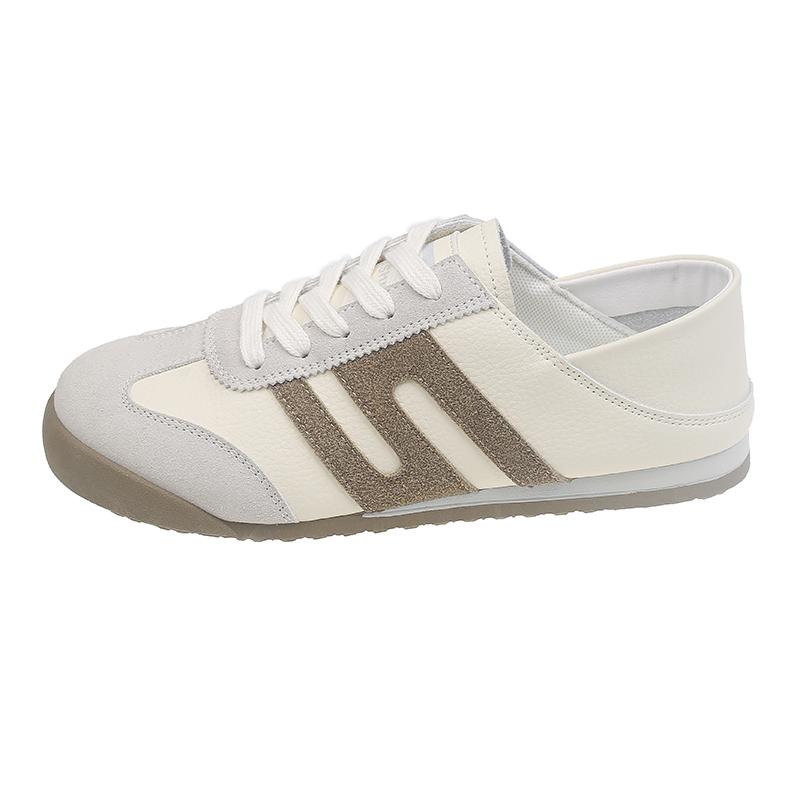 Aphixta 2024 Hot Sale Women Flat Shoes German Army Trainer Lace Up Round Toe Spring Autumn Casual Shoes Loafers Ladies Shoes