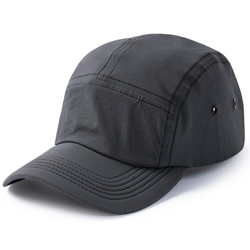 

Summer Big Size 63cm Quick Drying Baseball Cap for Men Women Solid Sunshade Duck Tongue Cap Thin Breathable Sun Protection Hat L56-59cm серый