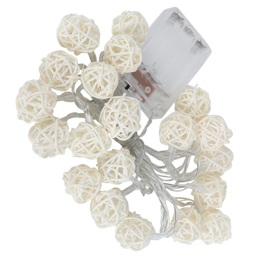 Globe String LED Warm White Lights Ball Decoration for Party Stage Wedding Bedroom