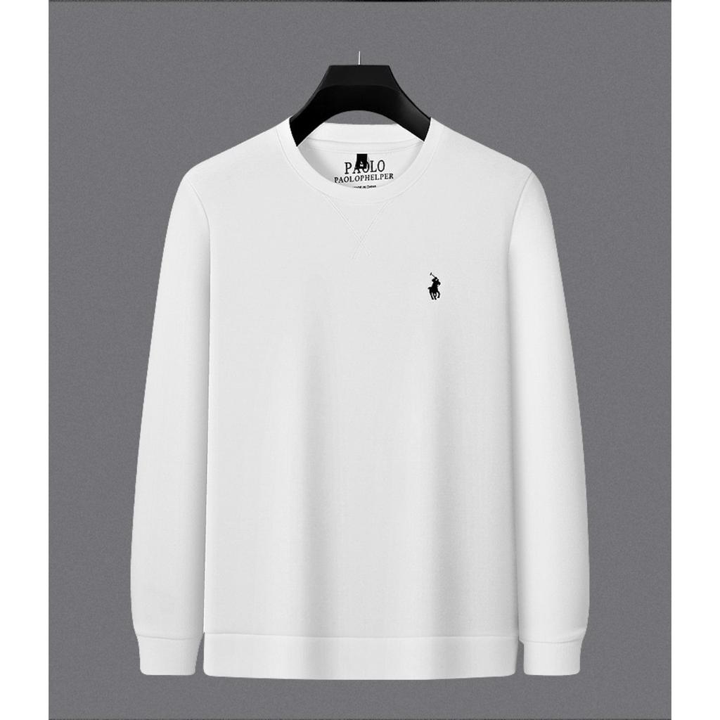 STORN Zimowe Męskie Ciepłe Bluzki Męskie Zimowe Termiczne z Długim Rękawem z Okrągłym Dekoltem Modna Koszulka