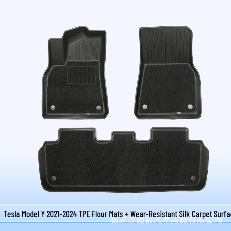 All-Weather TPE Floor & Trunk Mats for Tesla Model Y/3/S/X New Model