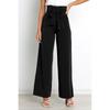 Pantaloni da abito da donna estivi da ufficio Pantaloni casual versatili a gamba larga con pantaloni a cintura