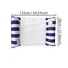 Inflatable Foldable Floating Row Swimming Pool Party Water Hammock Air Mattresses Pvc Stripe Water Floating Inflatable Mat