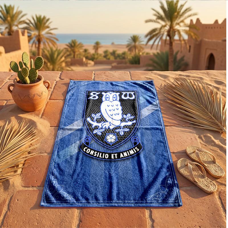 Asciugamano da Spiaggia Tema Sheffield Wednesday Morbido Asciugatura Rapida?Asciugamano Asciutto Per Vacanze Estive Al Mare Nuoto