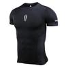Herre Fitness T-shirts Sommer Hurtigtørrende Strækbare Kortærmede Toppe Basketball Løb Sports T-shirt