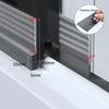 Noise Reduction Solution 4 Meters Roll Draft Excluder Easy Installation Strip Hard And Soft TPE Materials Quick Tear-off Feature