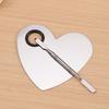 Heart-Shaped Stainless Steel Makeup Mixing Palette Set for Artists