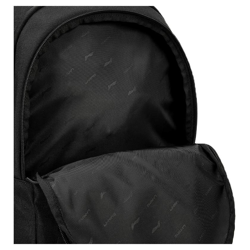 Li Ning Polyester Backpack Regular Unisex Black YBSV203-1