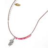 Stone Combi Necklace - Dragon _ BROWN