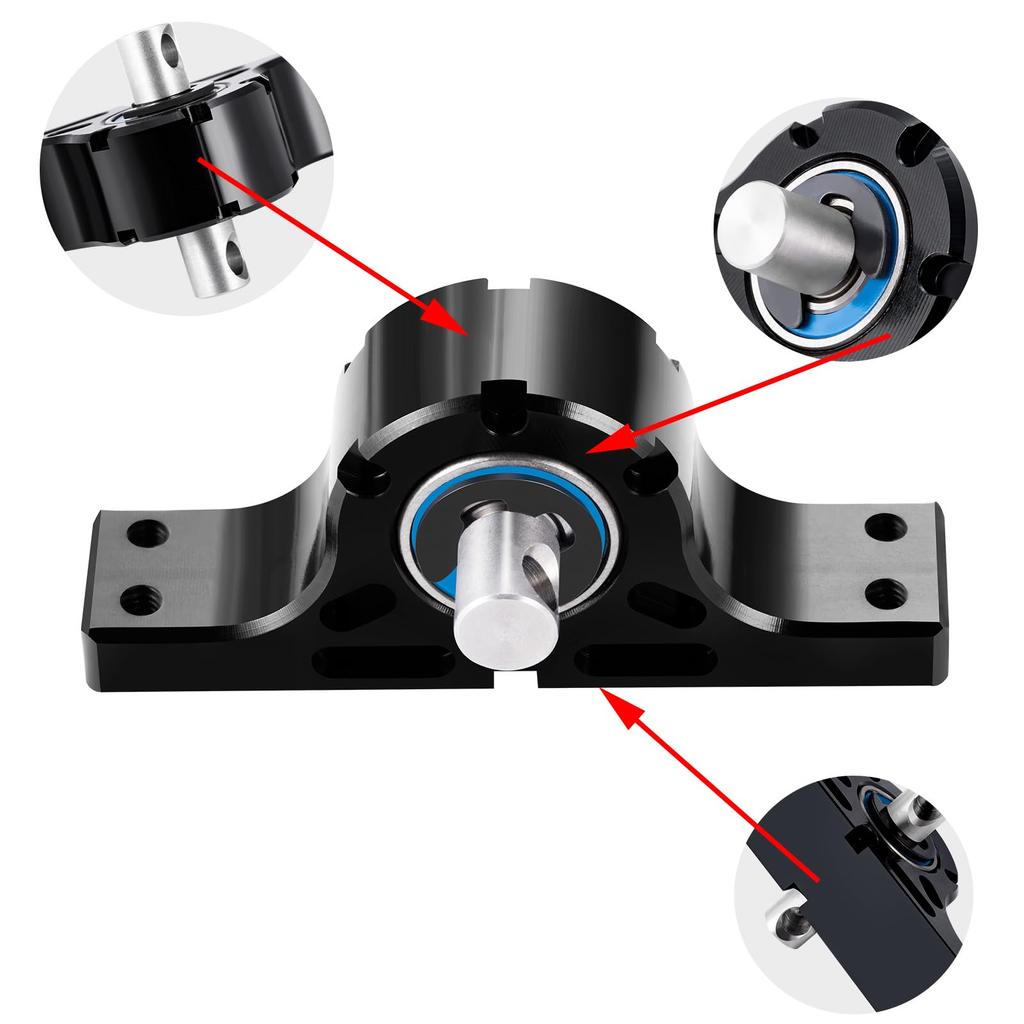 TRZX Extended Drive Shaft Axle Holder Hanger for Tamiya 1/14 RC Trailer Truck