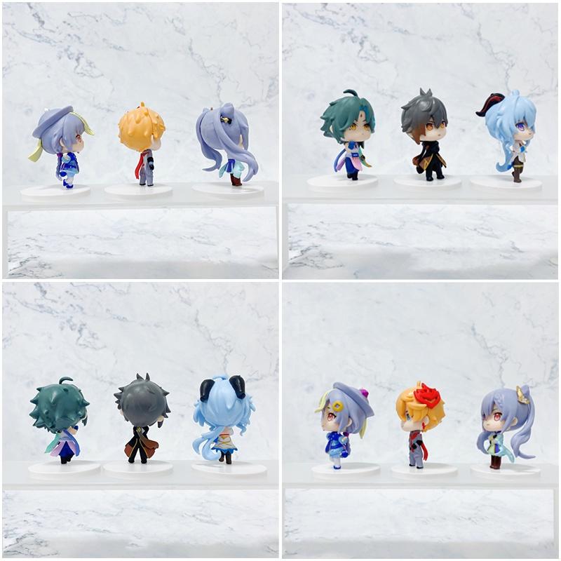 Safe And Non-toxic Genshin Impact Pvc Q Version Figures Set Of 6pcs
