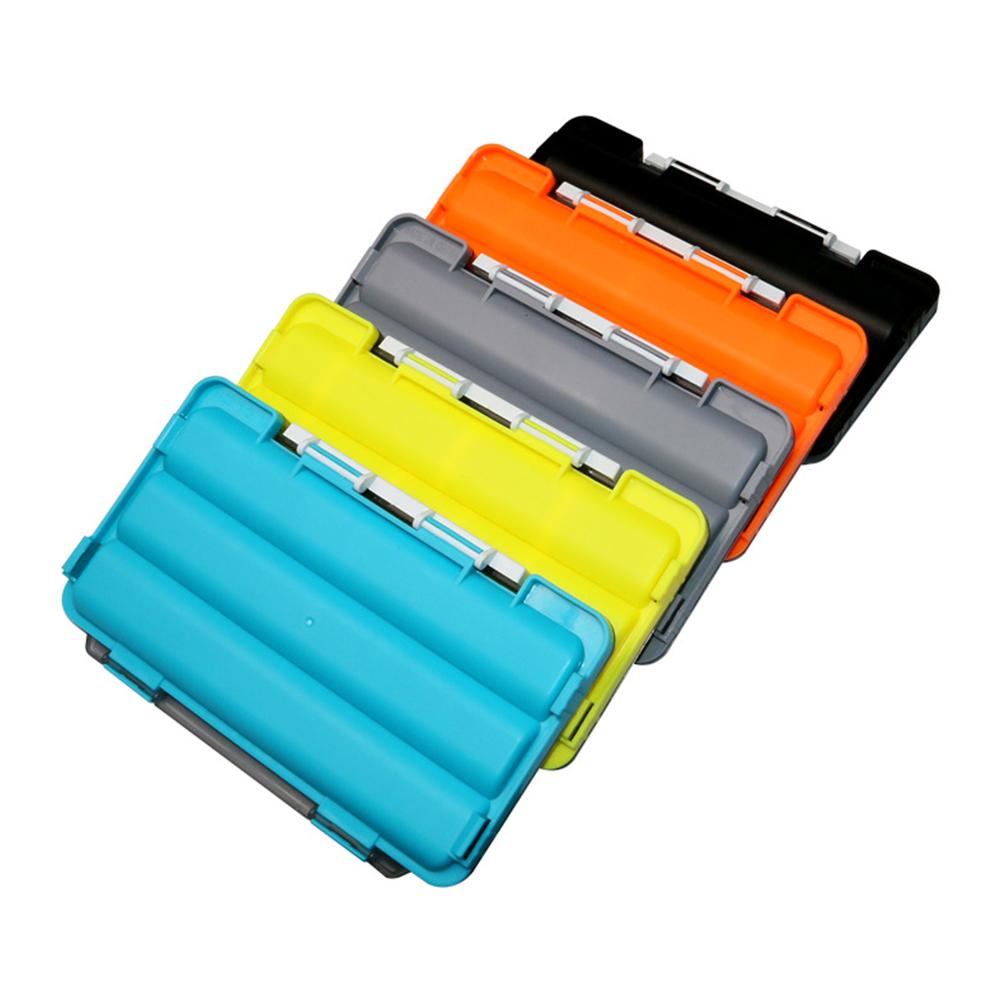 Small Fishing Lure Boxes Tackle Box Waterproof Double Sided Fish Tools Storage Case Compartments Container Baits Gear Organizer