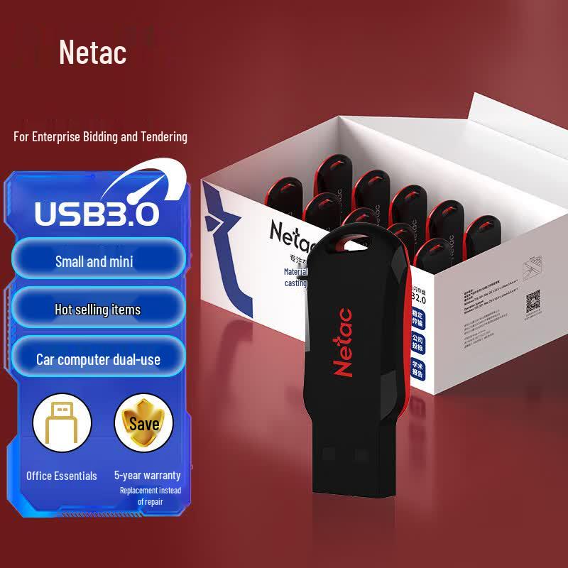 Netac U196 USB 2.0 Flash Drive (10-Pack) 8GB