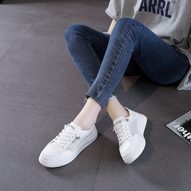 New Platform Summer Board Shoes Mesh Breathable Shoes