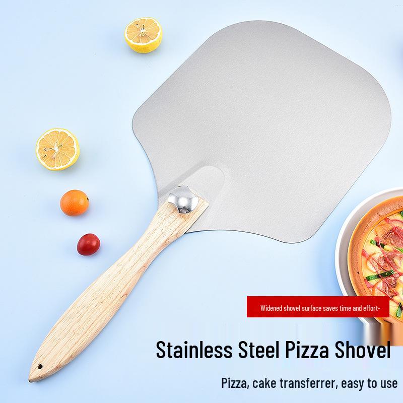 Skládací lopatka na pizzu s dřevěnou rukojetí - Nástroj pro přenášení při pečení
